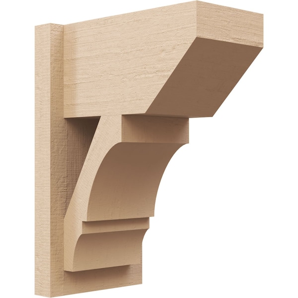 Ekena Millwork 7 1/2-in W x 12-in D x 16-in H Balboa Slat Rough Cedar Woodgrain TimberThane Outlooker, Primed Tan OUTUR075X12X16BOA24RCPR - main